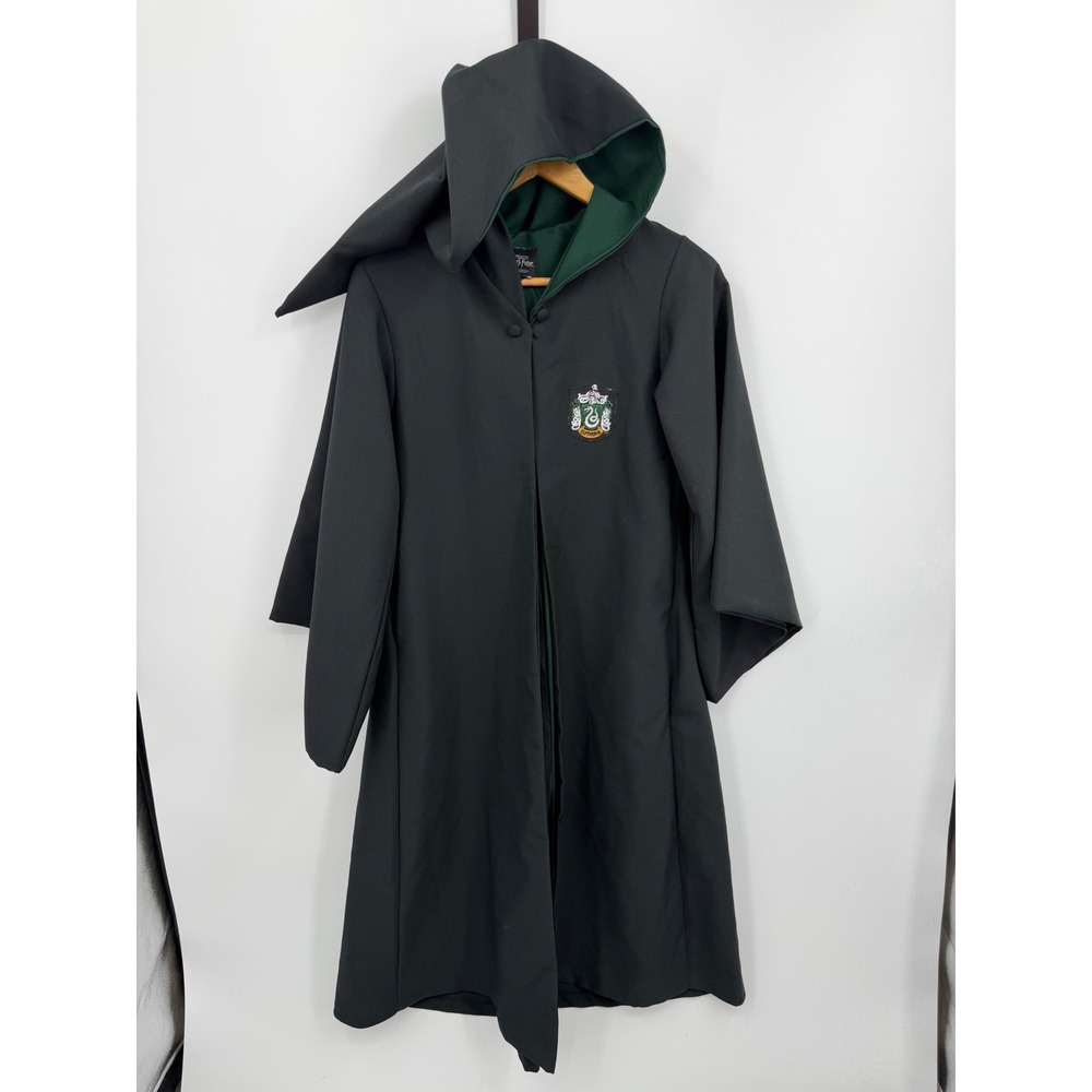 Universal Studios Slytherin Robe Costume sz 2XS Black Green Harry Potter Cosplay